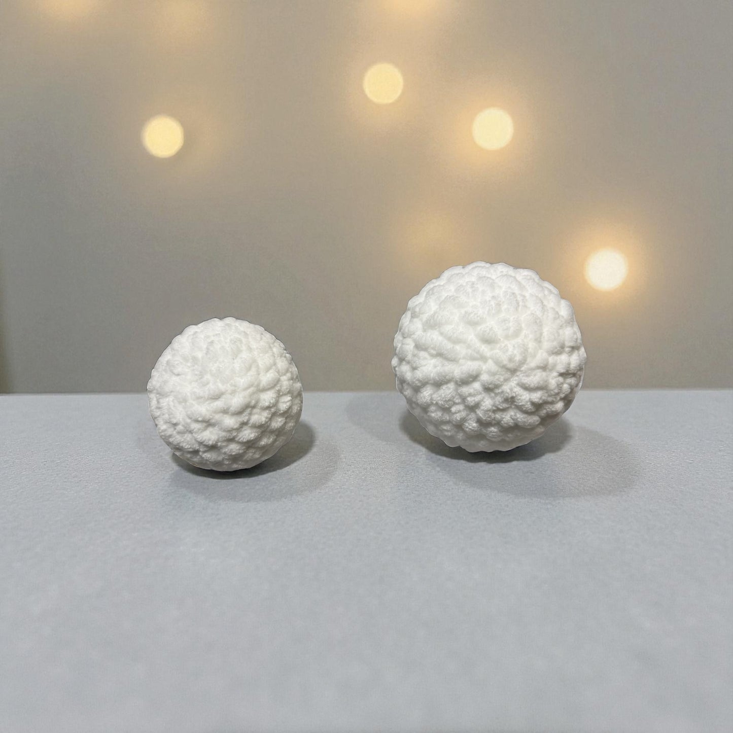 Handmade Crochet Snowballs