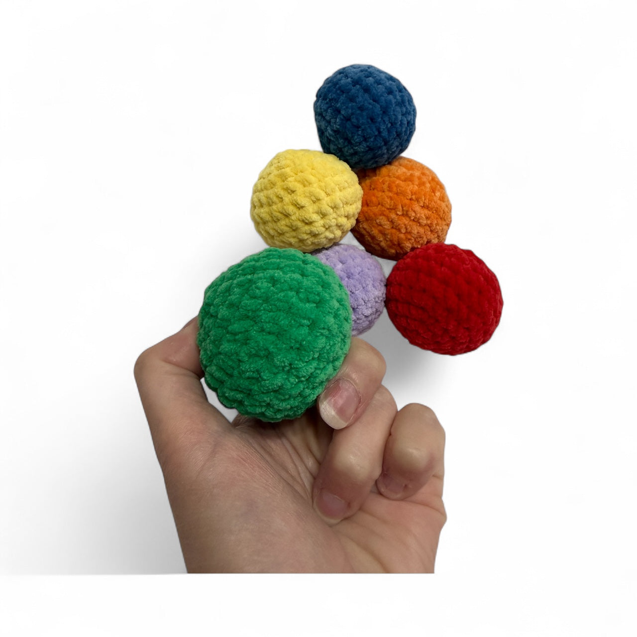 Handmade Crochet Snowballs