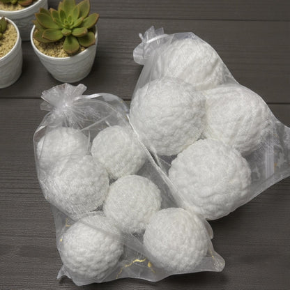 Handmade Crochet Snowballs
