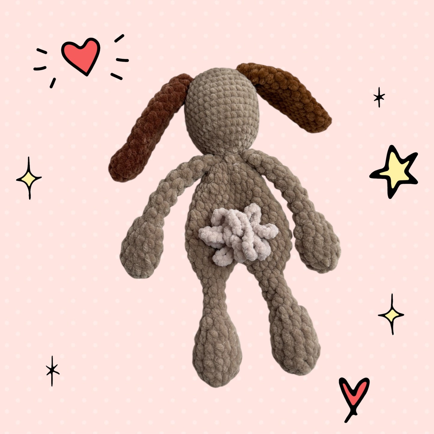 Handmade Crochet Bunny Lovey