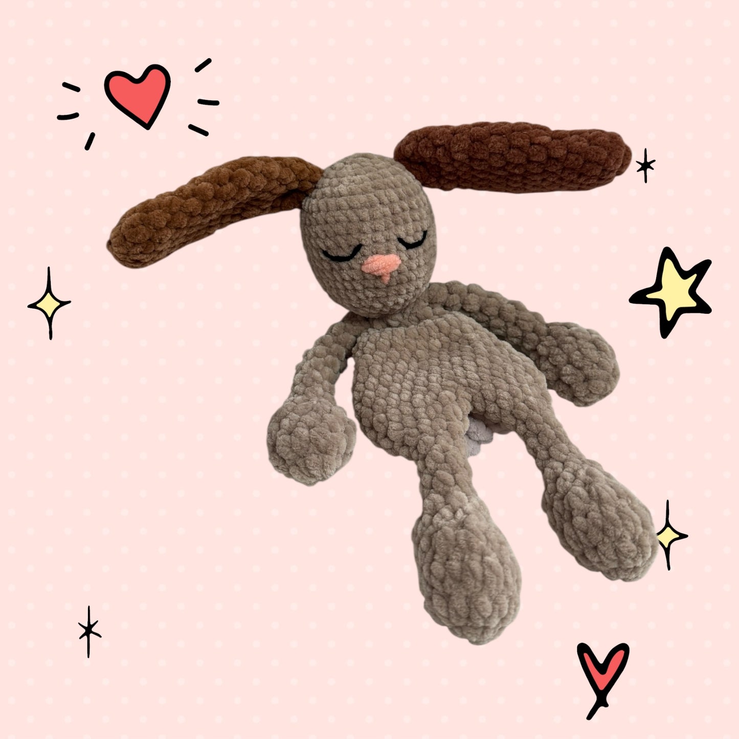 Handmade Crochet Bunny Lovey