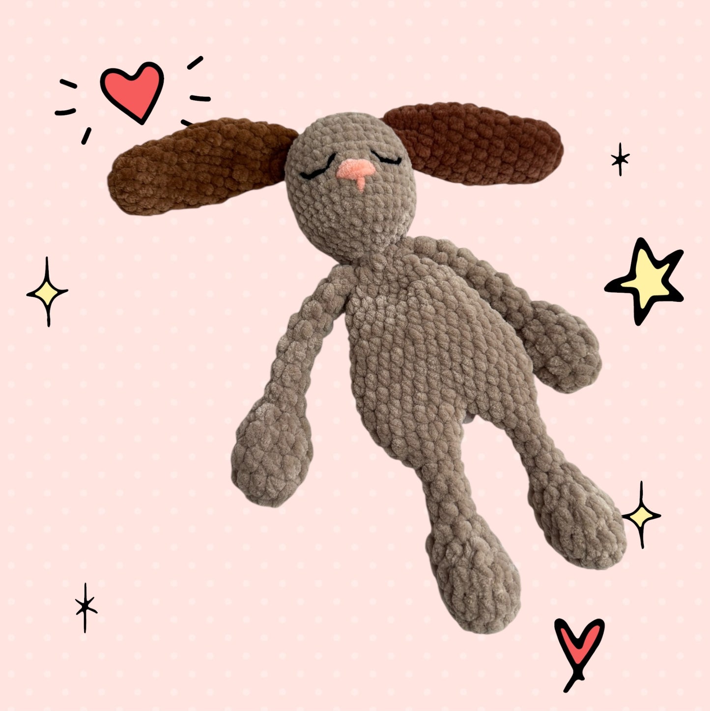 Handmade Crochet Bunny Lovey