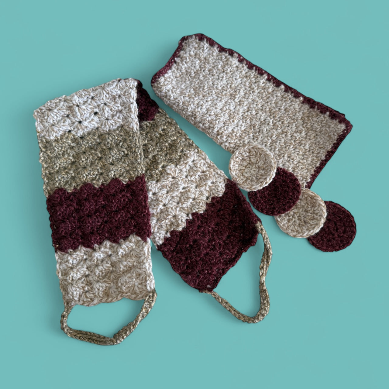 Homemade Crochet Spa Set